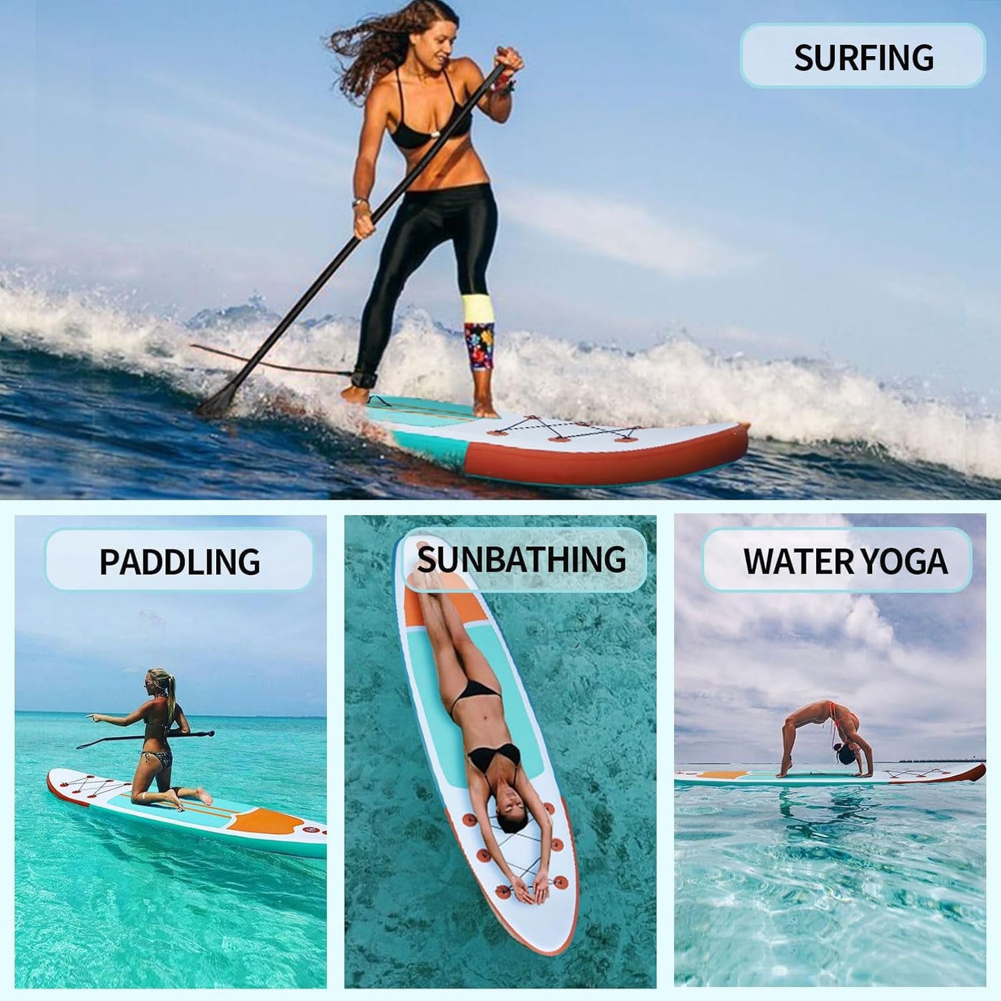 Inflatable Paddle Board with Accessories