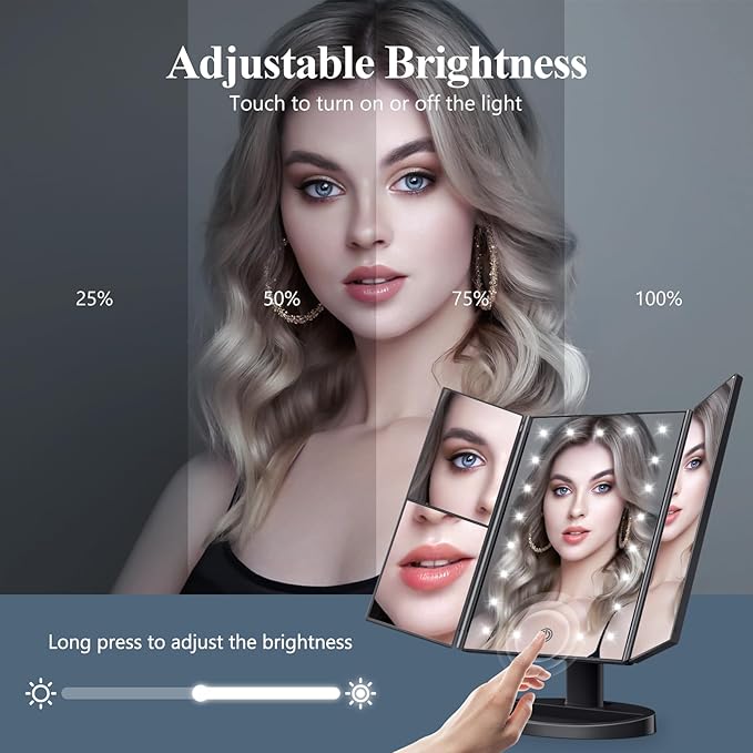 LED Makeup Mirror with Touch Control