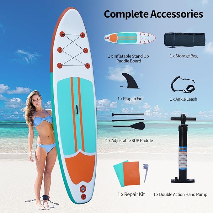 Inflatable Paddle Board with Accessories