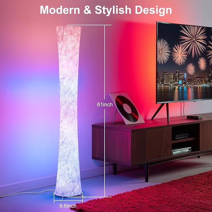 Smart RGB Floor Lamp with Remote Control