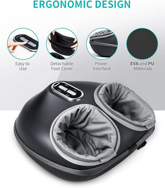 Electric Foot Massager with Heat Function