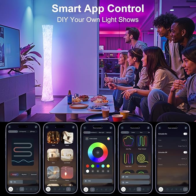 Smart RGB Floor Lamp with Remote Control