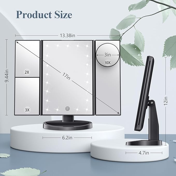 LED Makeup Mirror with Touch Control