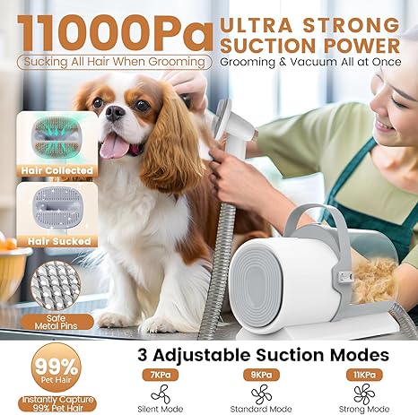 Pet Grooming Vacuum Kit