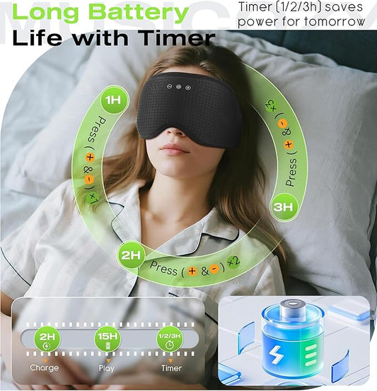 Bluetooth Sleep Headphones with Eye Mask